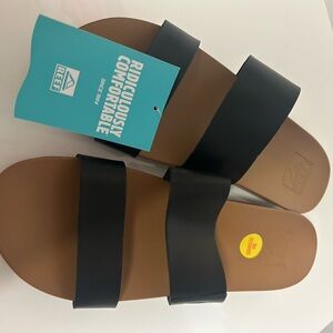 Reef Cushion Vista Sandals Black Women’s Size 10 NEW
